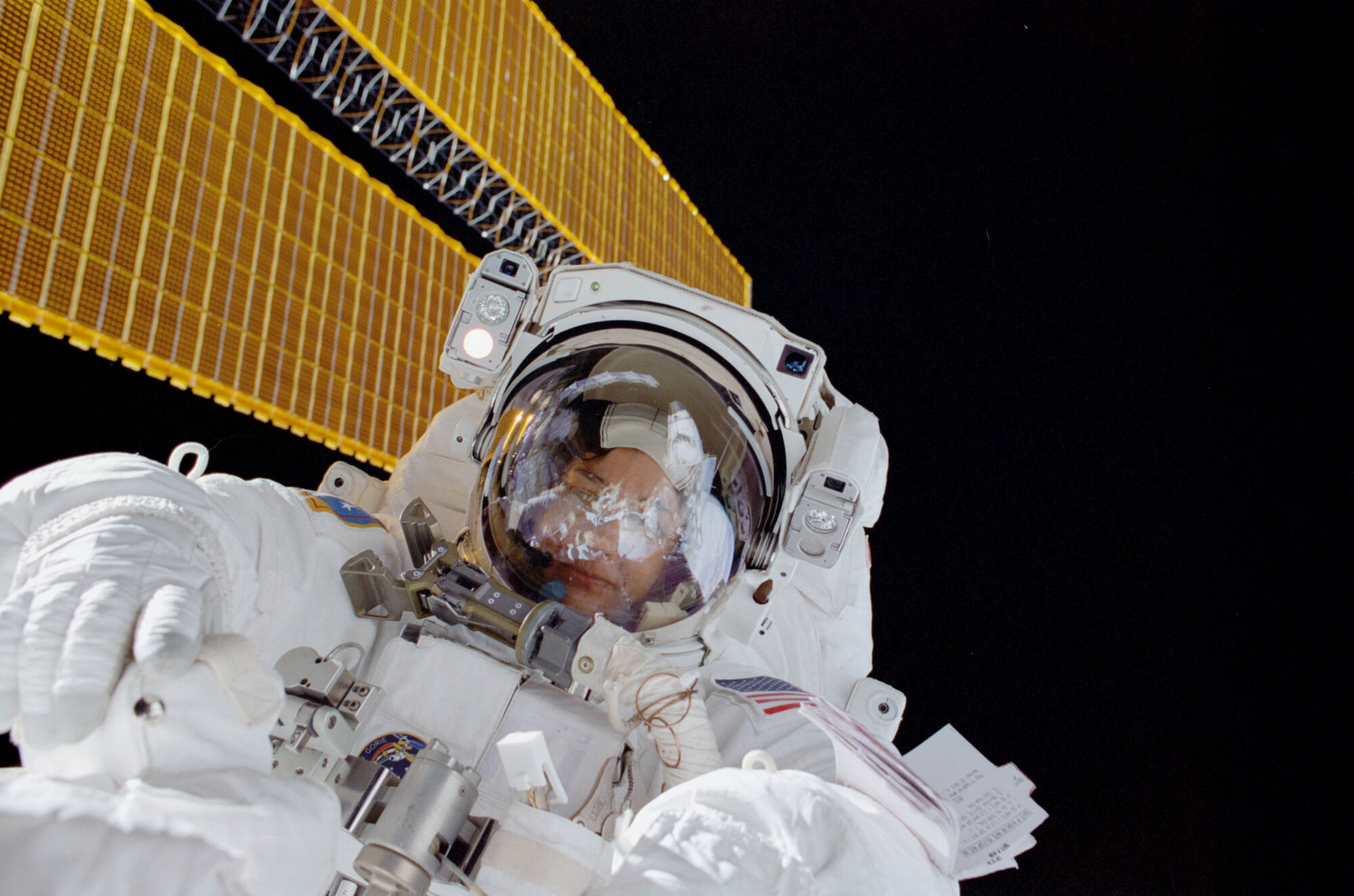 Selfie at the ISS, Linda Godwin
